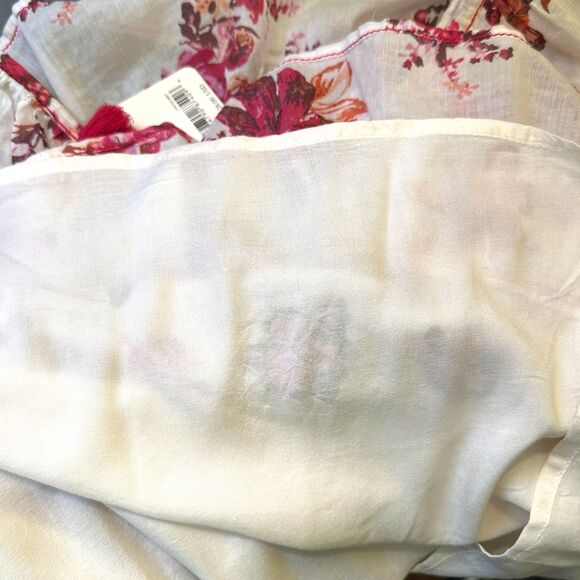 Free People Camella Pink Floral Blouson Sleeve Ruffled Mini Dress Women's S New - Picture 8 of 13